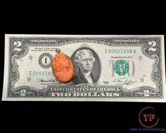 Vintage Cameo Pendant / Brooch with 10K GOLD Frame