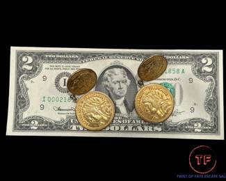 Vintage MIRIAM HASKELL French Coin Clip on Earrings