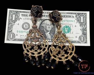 Vintage GRAZIANO Clip on Earrings