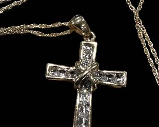 14K GOLD Cross Necklace