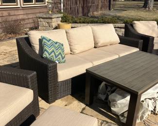 wicker style patio set wicker style patio set 