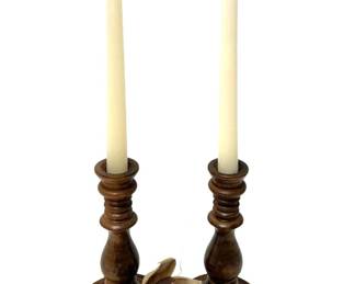 Vintage Candlesticks Flower Decor