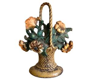 Floral Cast Iron Door Stop