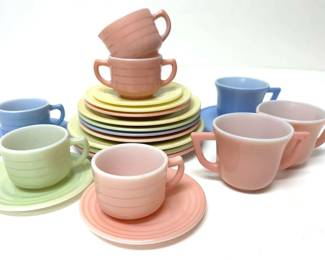 Vintage Hazel Atlas 1950s Childs Tea Set