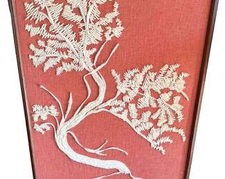 1960s Original Dorthea Krack Framed Textile Art