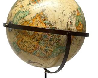 Vintage Tilting Floor Globe