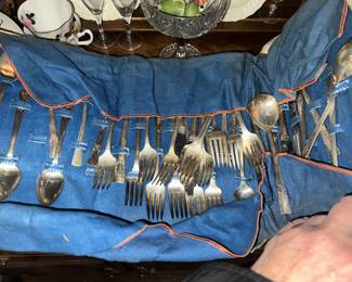 not sterling, will look closer Oneida silver plate set