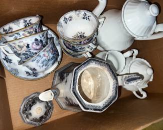 Davenport Rose & Lily Tea / Coffee set, and White newer set