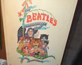 The Beatles illustrated Lyrics with dust cover