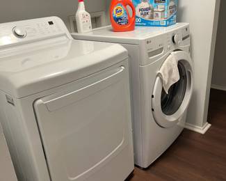 LG washer and dryer set.