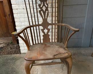 Vintage Fruitwood and Elm Windsor chair.