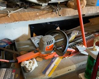 Black and Decker hedge trimmers.