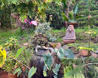 BRING YOUR TRUCKS & MUSCLE TO LIFT THESE BEAUTIFUL POTS & PLANTS