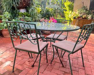 VINTAGE METAL GARDEN BISTRO SET