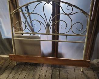 Full/queen headboard and bed frame 