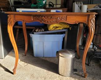 Louis XV style walnut table, mid 19th century, 