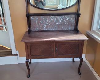 marble top mirrored buffet sideboard 
