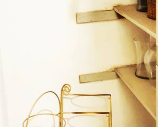 Basket on Shelf, Plate Dessert Holders