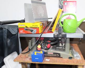 Craftsman Saw, BB Gun, Brutus Tile Cutter More, Sprinkler can, Car Light, barbeques smoker accessories