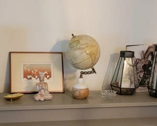 Paris and Train, Globe, Pottery, Lights