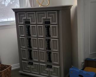 Chest of Drawers & Unique Lamp
