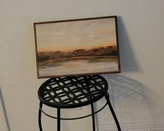 Metal Stool-Table and Landscape