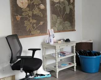 Master Bedroom, Ice Skates, Desk Chair, Accent Table with Pull Out, Floral Wall Art