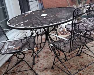 Metal Patio Table Chairs