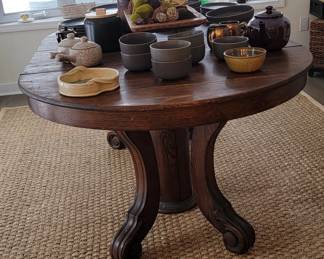 Oak Table Unique Legs