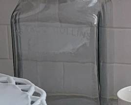 Isaac J Collins Clear Glass Store Display