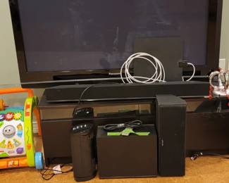 Fan, Panasonic TV, Speaker, Sound Bar