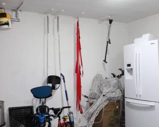 French Samsung Refrigerator, Bicycles, Straps, Tools, Christmas Reindeer