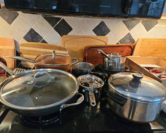 Cookware, cutting boards