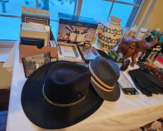 Mens hats misc. household