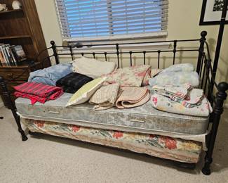 Wrought Iron Day Bed. 40.00