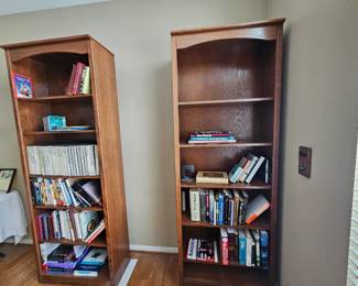 Oak Book shelves $80.00 each