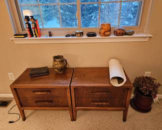 two mid century Robinson bedside tables