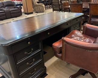 Hekman Desk!  Desk, Chair, and desk/credenza/bookshelf set retailed for over $10,000.  Very nice!