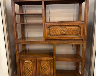 Unique wood wall unit!  