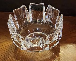 Orrefors crystal bowl.