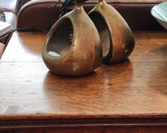 Ben Seibel Brass Stirrup Bookends
