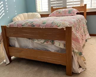 Ranch oak  twin bed