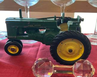 Vintage John Deere toy tractor
