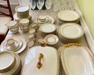Approximately 110 piece Limoges set and Waterford 