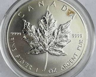 2012 1oz Silver 9999 Canada Maple Leaf