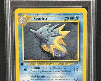 2000 Pokemon 1st Ed. Seadra Neo Genesis PSA 9 MINT