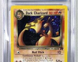 2000 Pokemon Dark Charizard Holo Team Rocket CGC