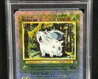 2002 Pokemon Nidoran Rev. Foil Legendary Coll. PSA