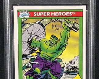 1990 Marvel Universe The Hulk PSA 9 MINT Card #3