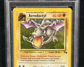 1999 Pokemon Aerodactyl Holo Fossil PSA 6 EX-MT